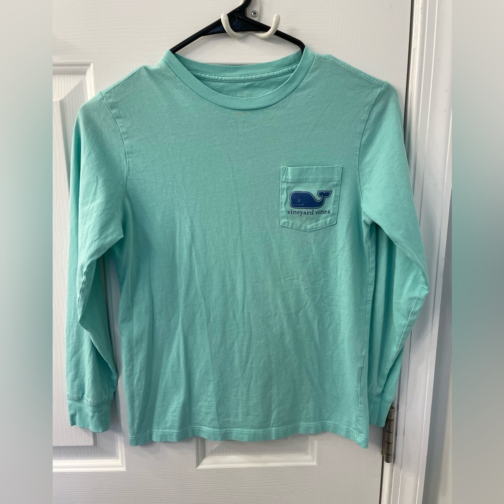 Vineyard vines, classic long sleeve serve T-shirt sail boat logo 8-10